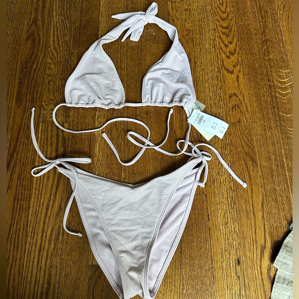 NWT Abercrombie & Fitch Purple Shimmer Bikini | Small